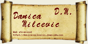 Danica Milčević vizit kartica